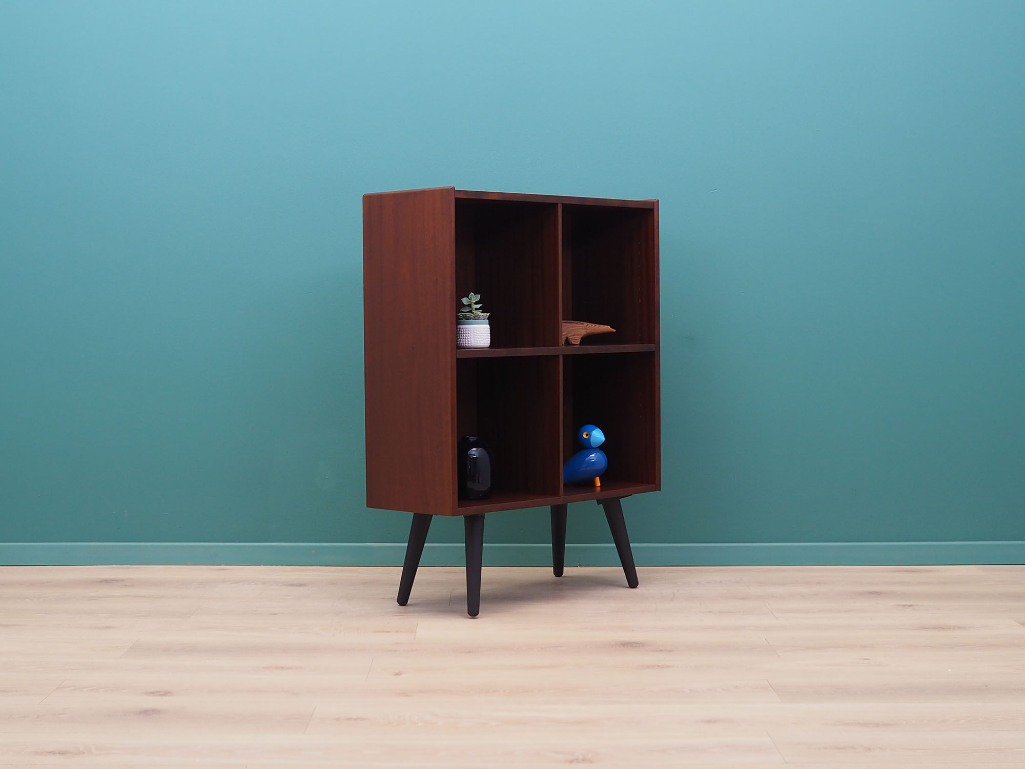 Bibliothèque en acajou, années 60, design danois, Danemark