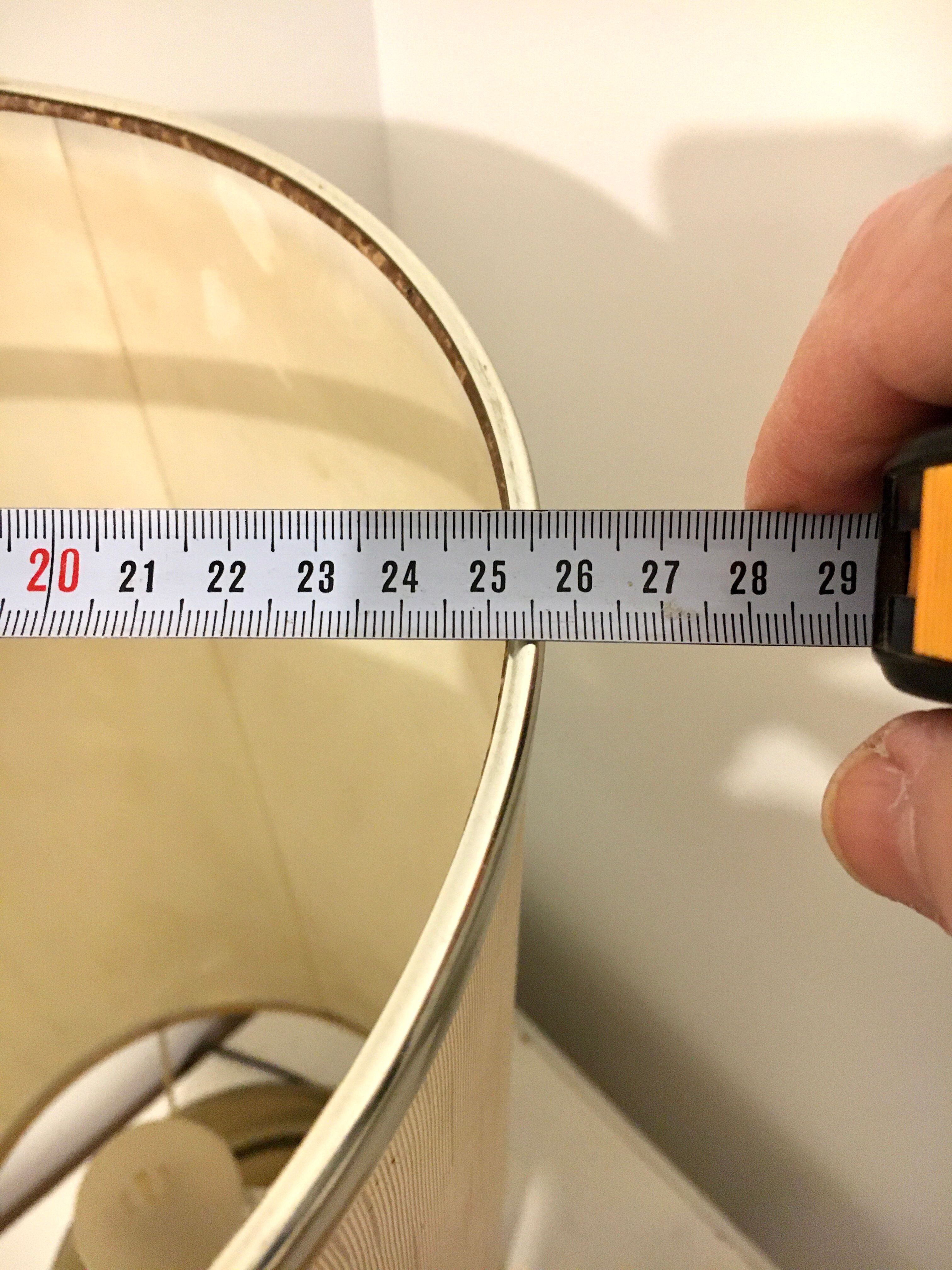 Vintage table lamp smoked glass and stainless 19x stainless steel