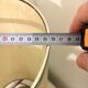 Vintage table lamp smoked glass and stainless 19x stainless steel