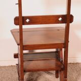 Transformable Library Step Stool into Chair - 19th Century
