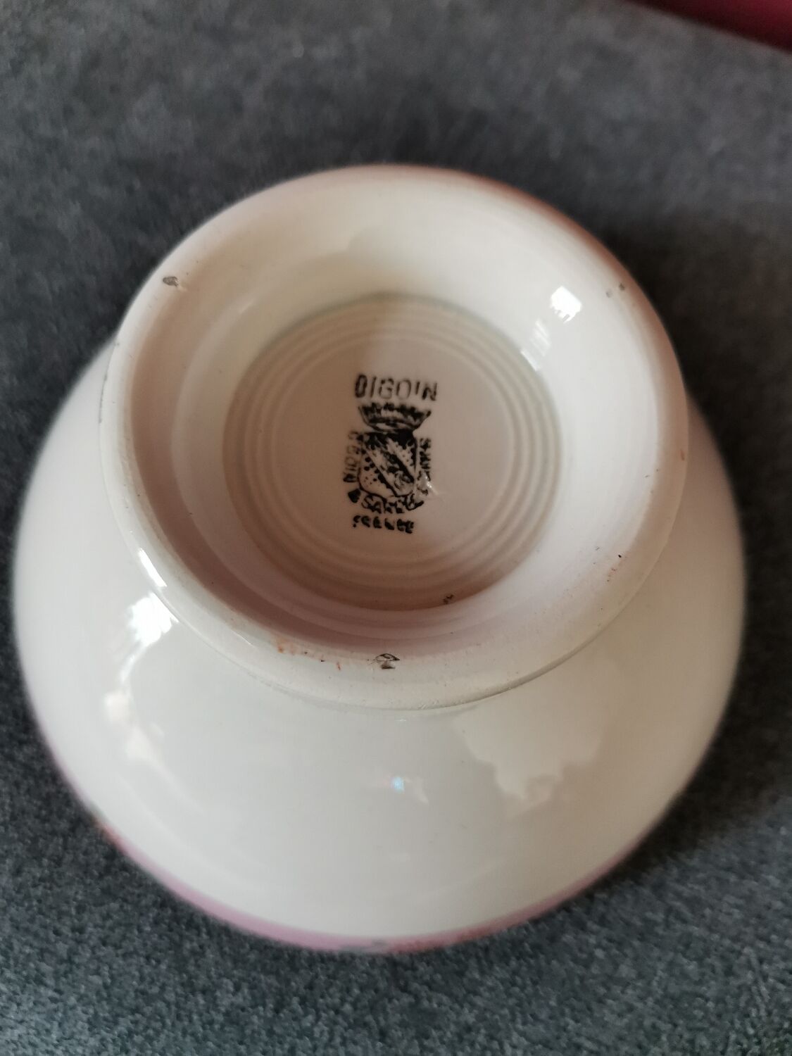 Pink Digoin Bowl