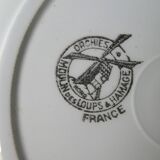 6 Dessert plates Orchies Moulins des loups, early 20th