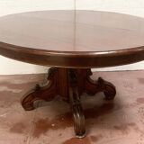 Table a pied central Napoléon III Acajou massif XIX siècle