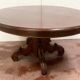 Napoleon III central leg table Solid mahogany 19th century