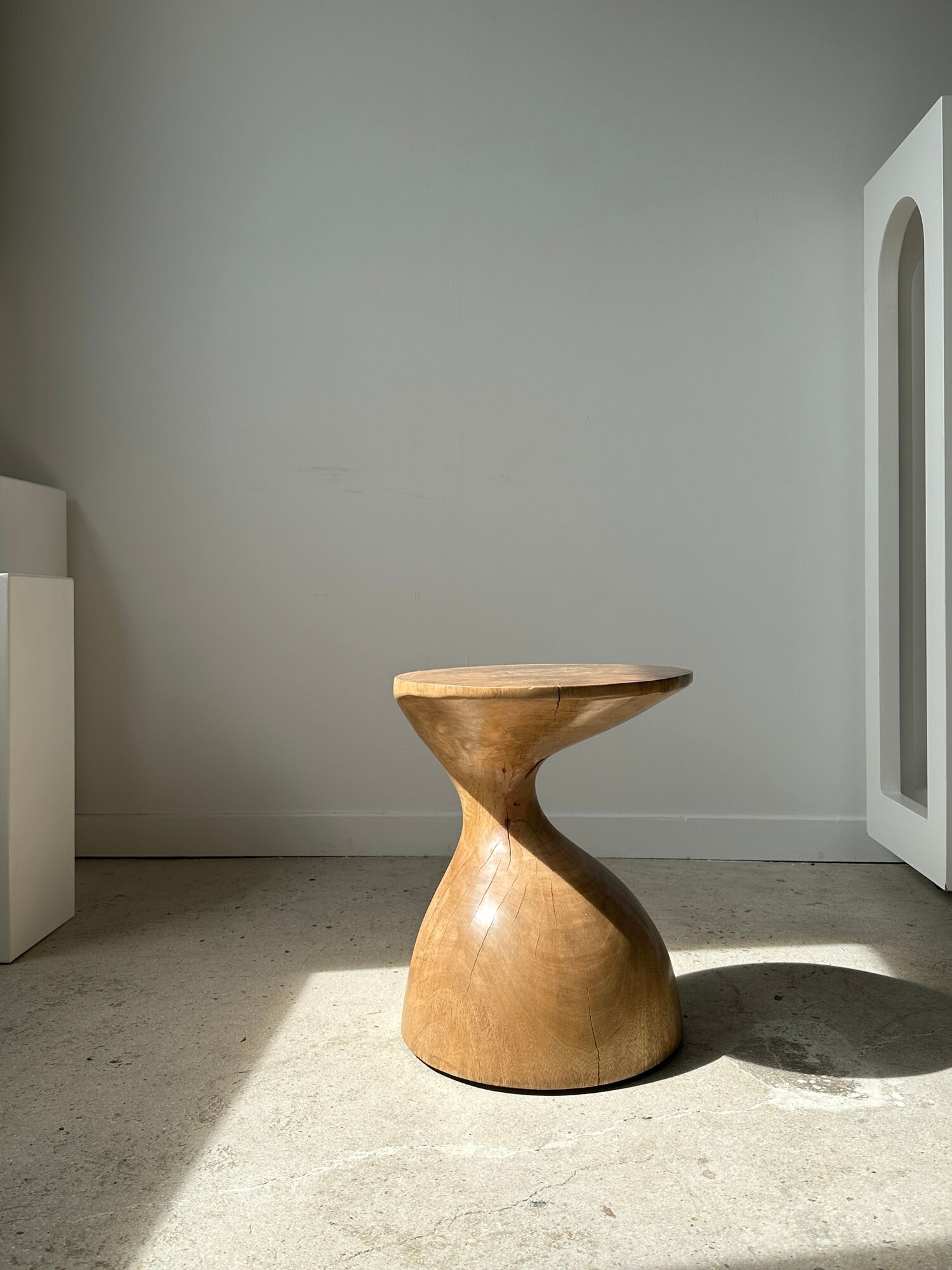 Solid wood sofa end