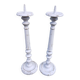 Pair of antique wooden candlesticks/candlesticks