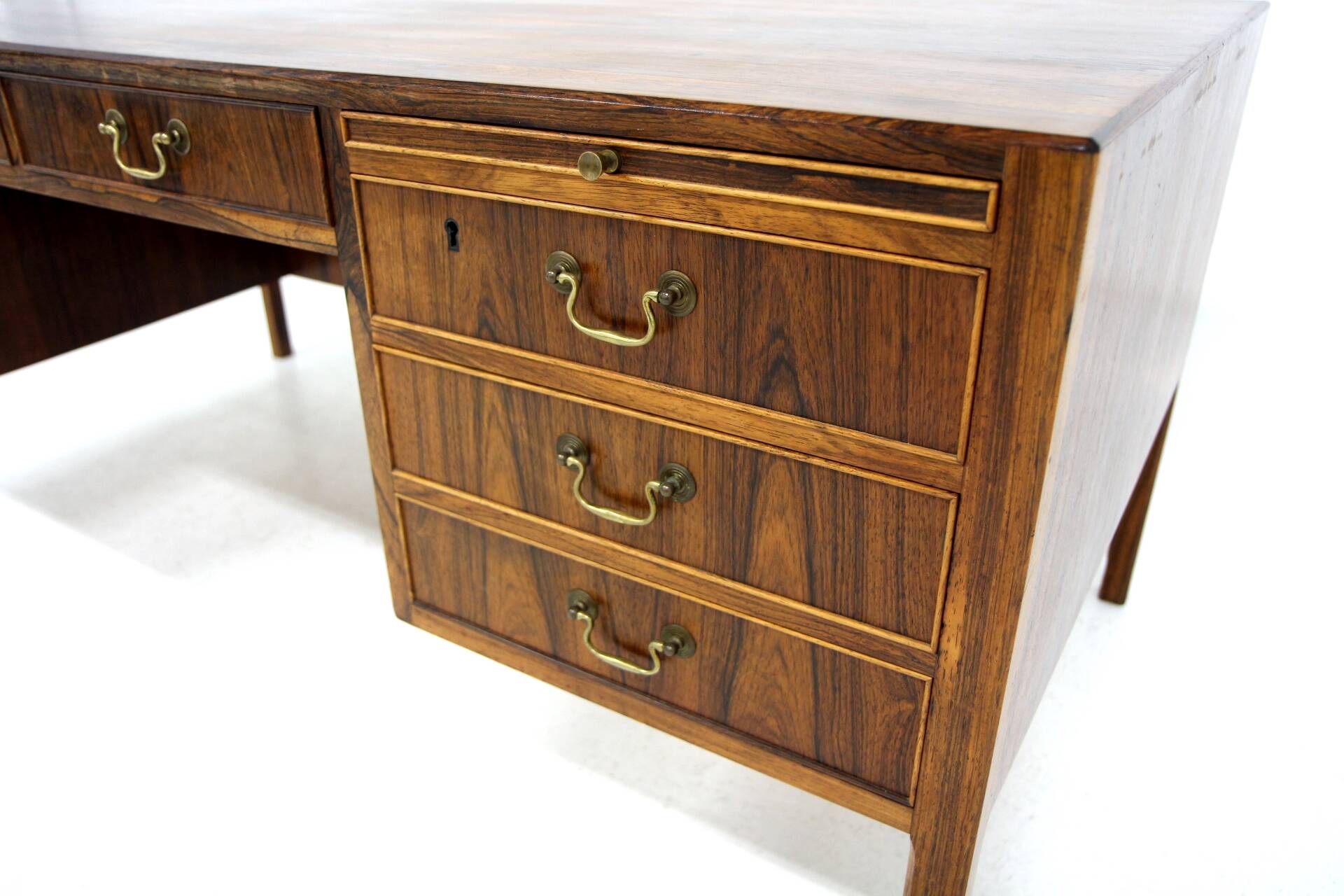 Scandinavian Rosewood Desk, Denmark, 1950