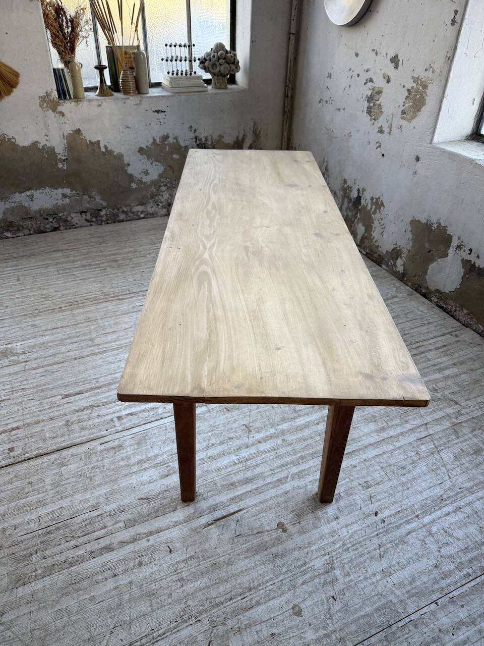 Pine and oak farmhouse table 2m
