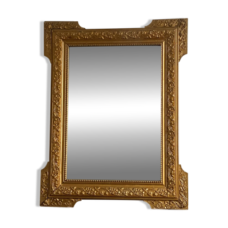 Golden mirror, late 19th century. 82x62.