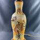 Very large dragon lamp on a yellow background in well-fired Vietnamese stoneware.