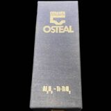 Fork and soup spoon in silver metal in their box from the brand "CERAVER OSTEAL"