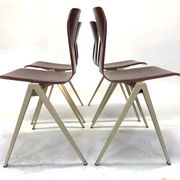 Lot of 4 vintage chairs Galvanitas S22 in the Netherlands