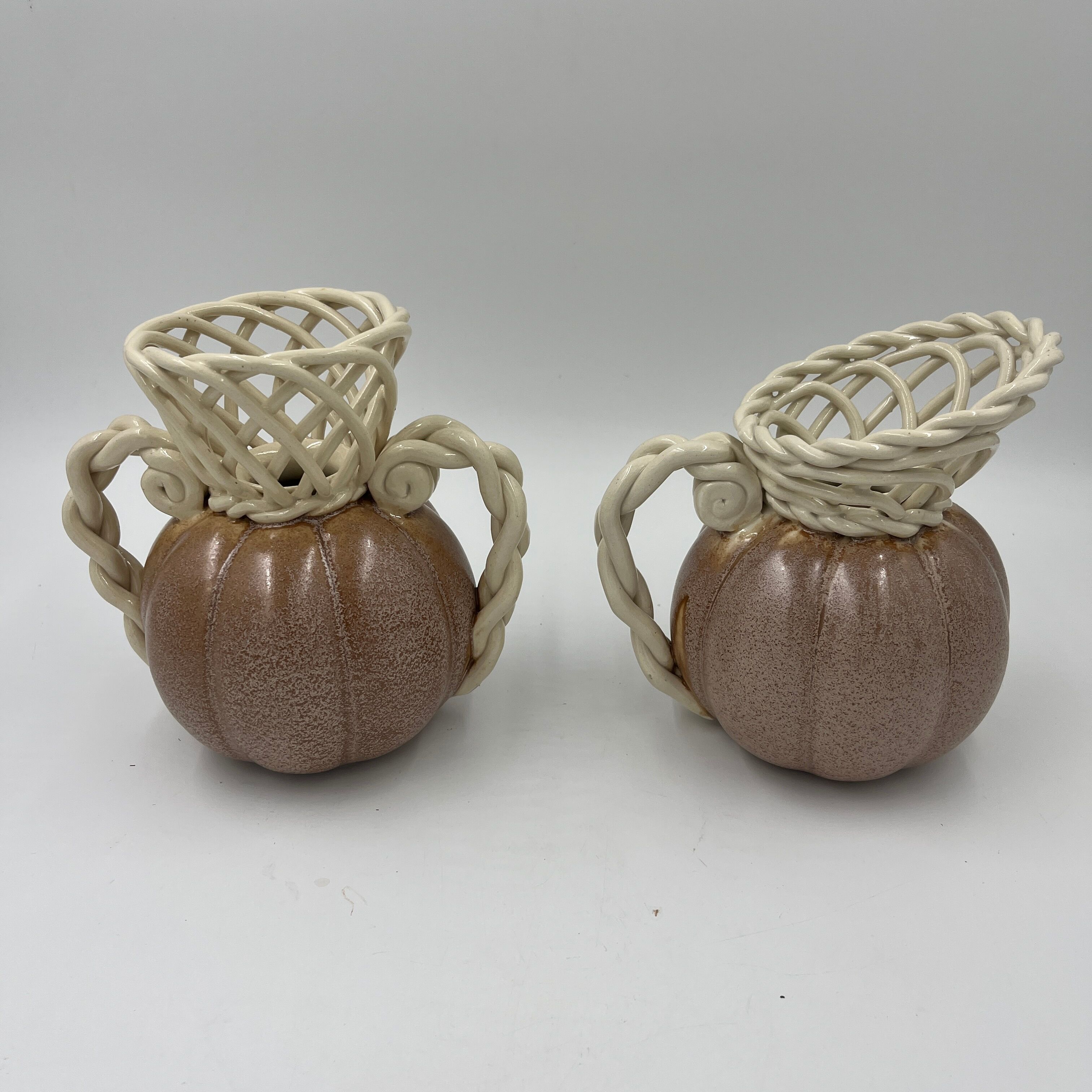 Duo of art deco vase earthenware Thulin