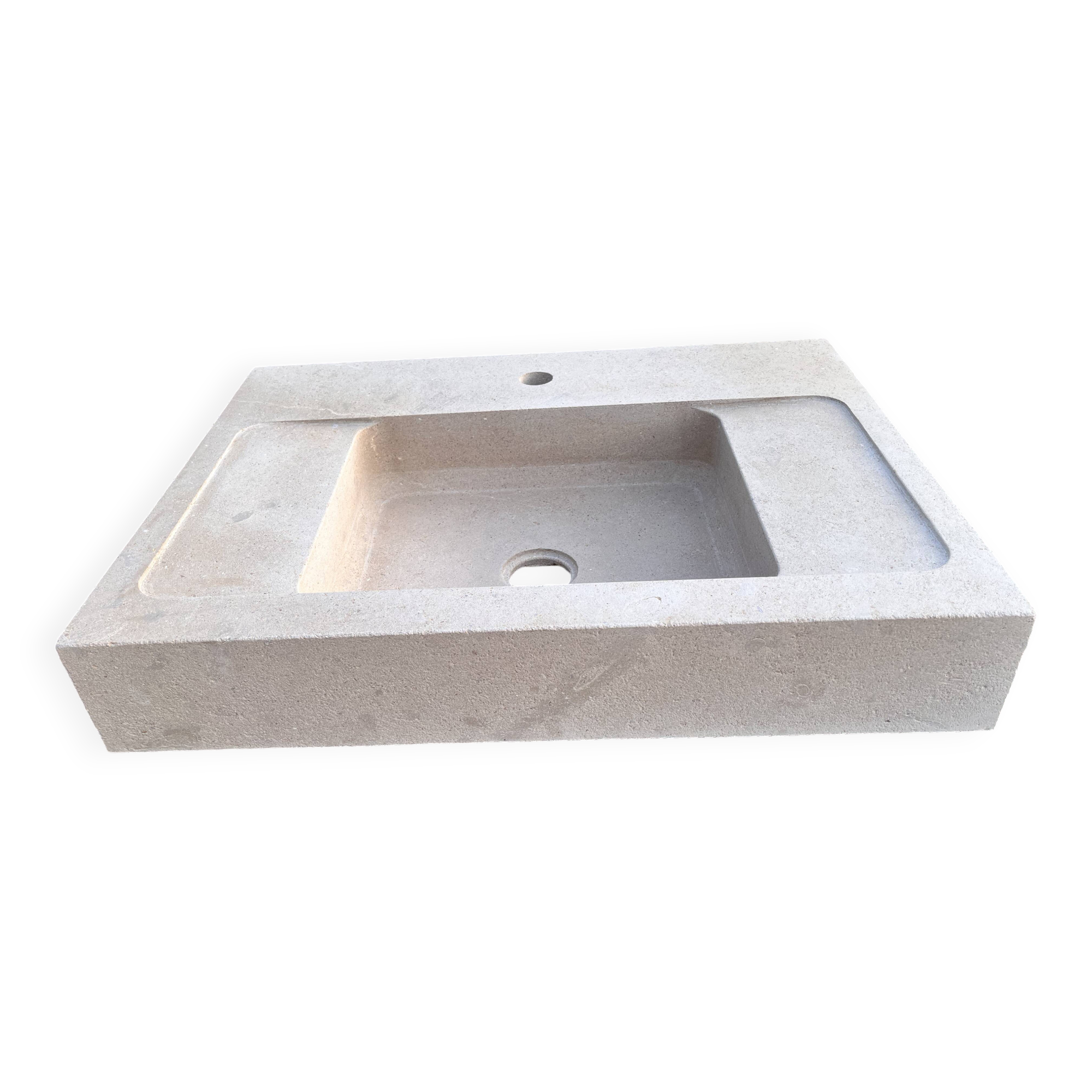 Molded stone sink