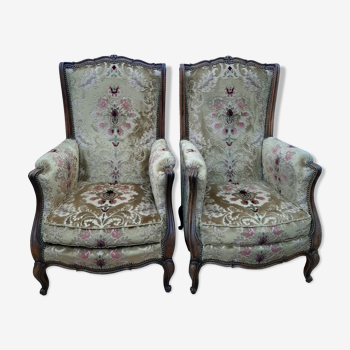 Pair of old-style armchairs