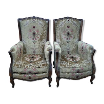 Pair of old-style armchairs