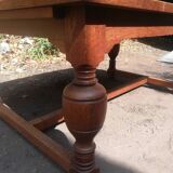 Solid oak dining table