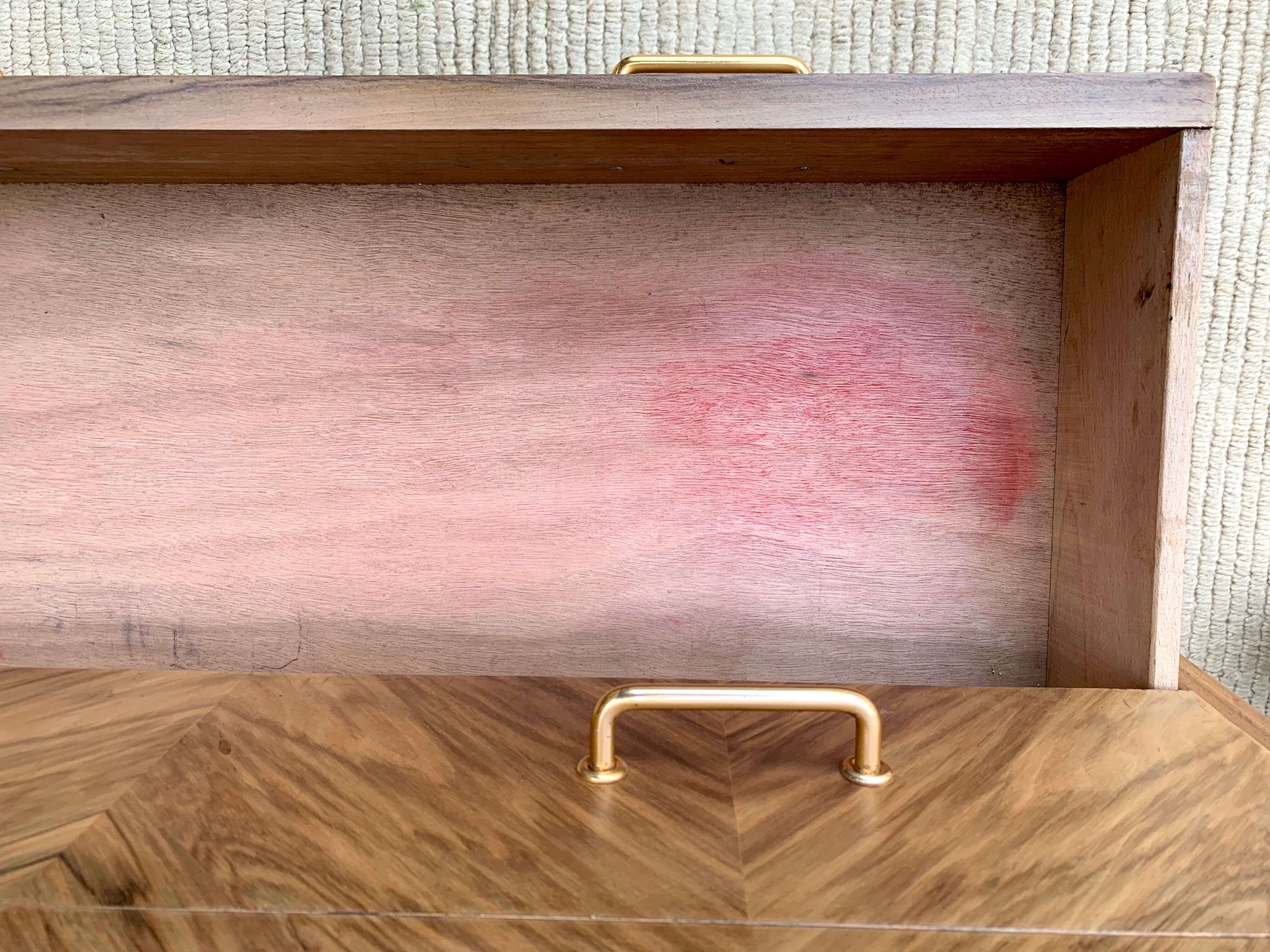 Vintage writing desk in rosewood