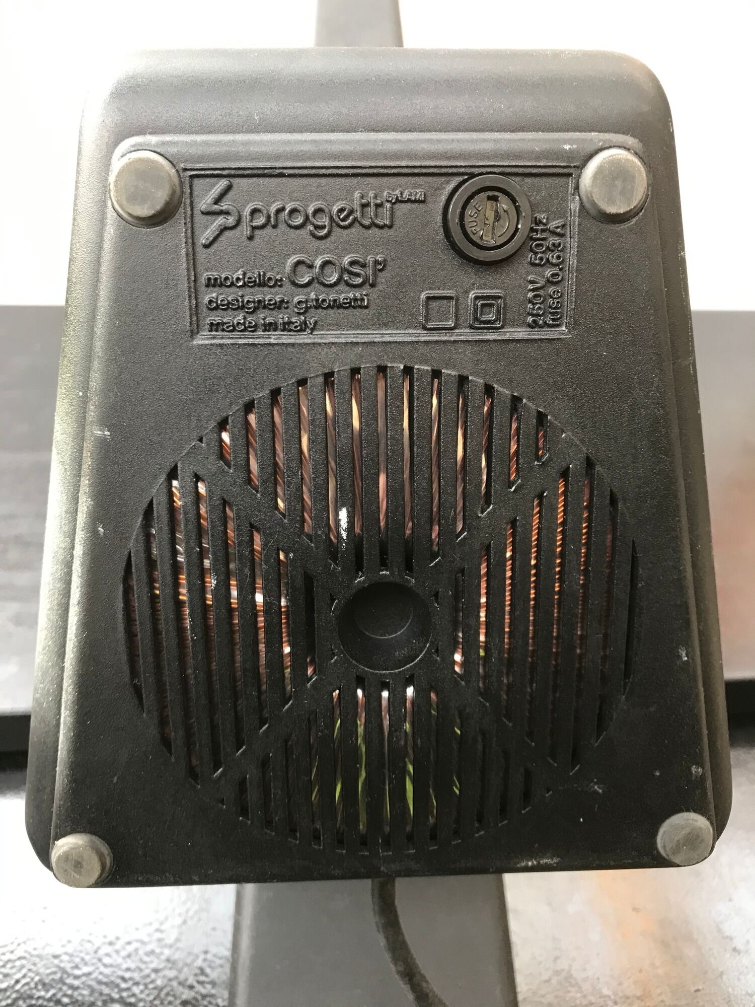 Sprogetti model cosi design tonetti black italy vintage