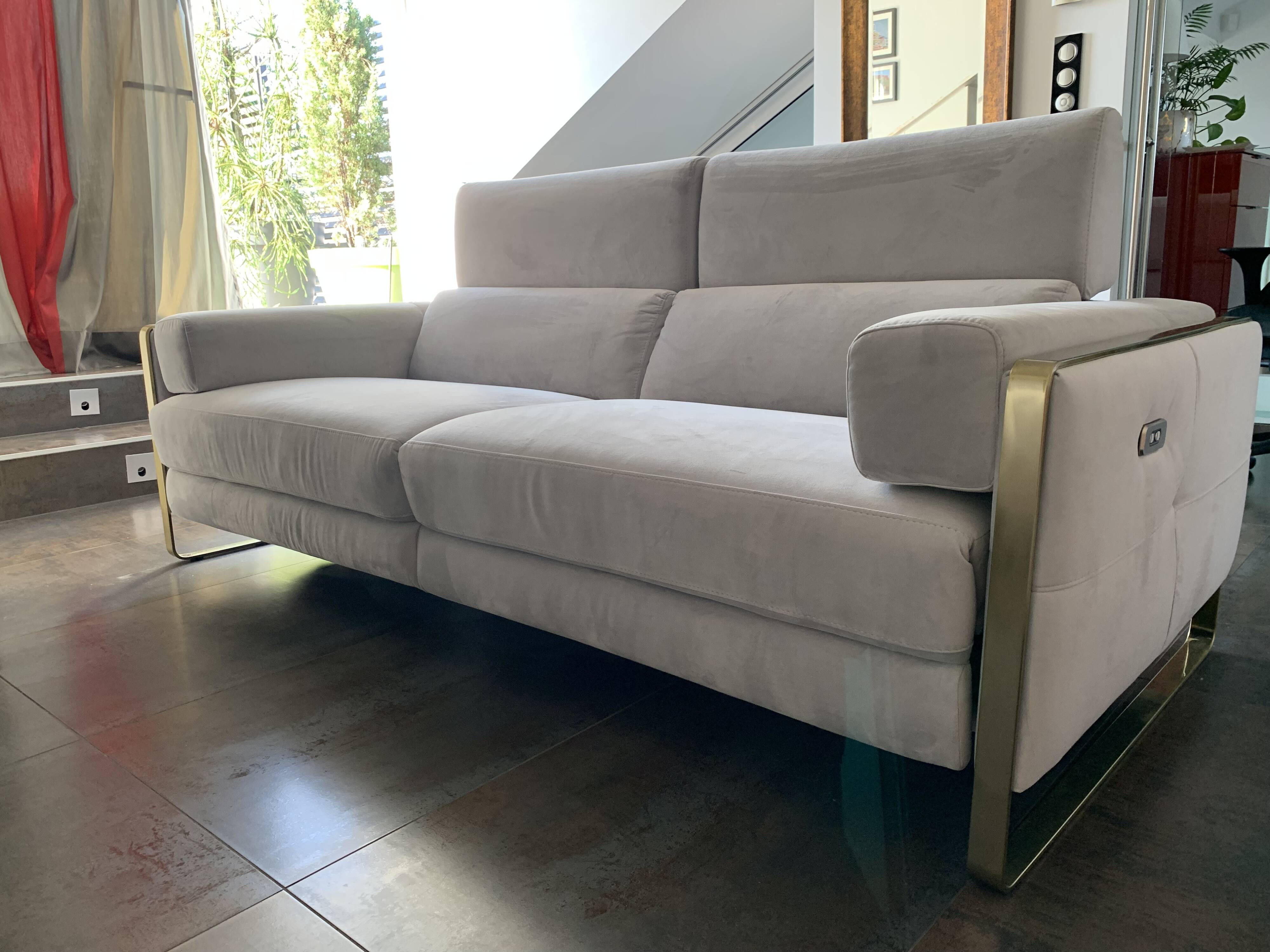 Canape full relax electrique / batteries en tissus