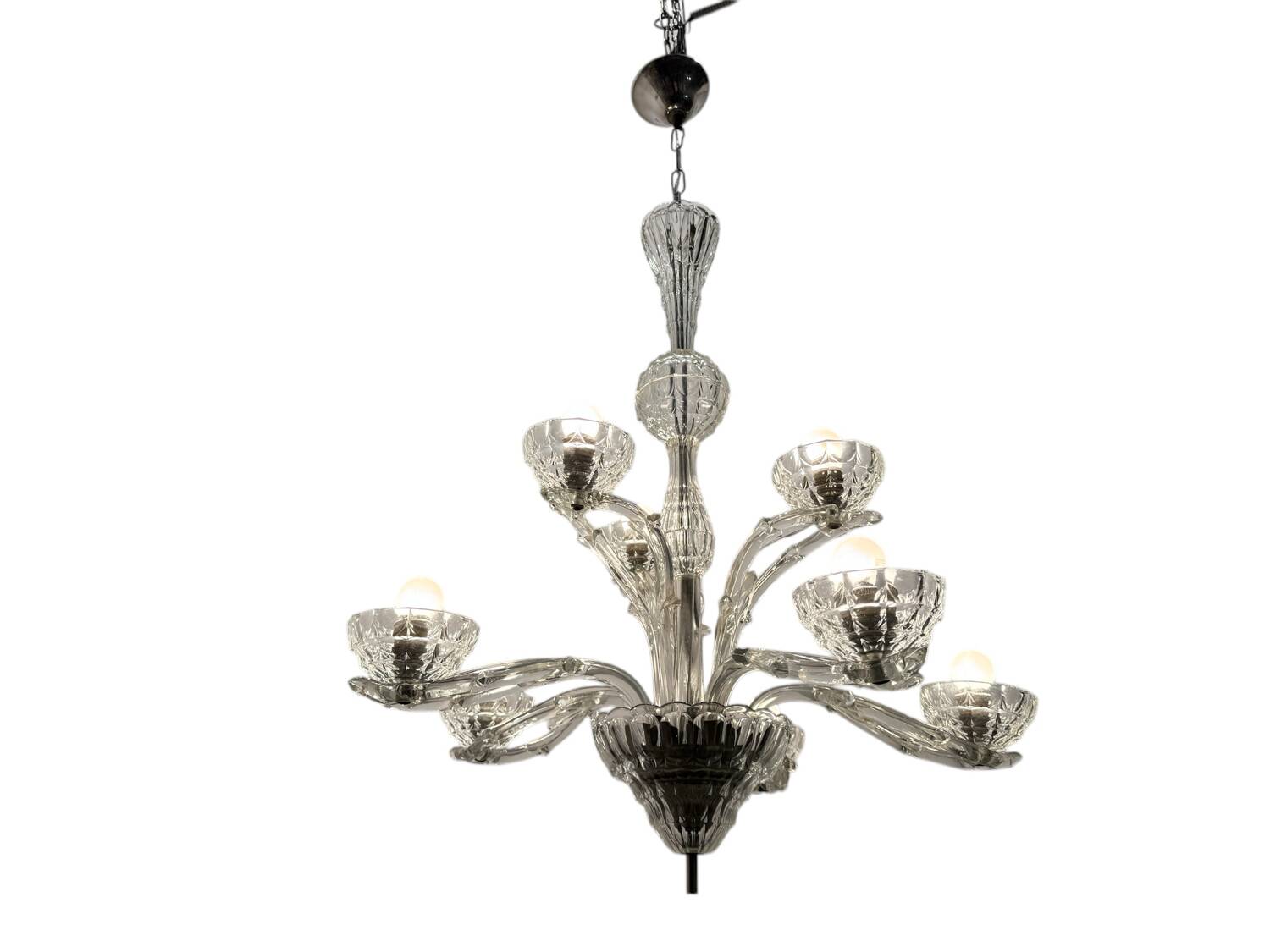 Art Deco Murano Glass Chandelier 1940’s
