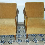 Scandinavian pair of chairs of the years 50-60 Boomerang design