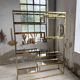 Brass shelf 1970 Belgo Chrom regency