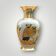 Vintage enamelled brass vase with owl decoration – handcrafted