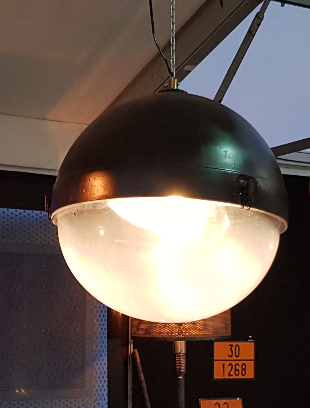 Old lantern of the city of Paris manufactured by Eclatec model Oratec 55 - circa 1970