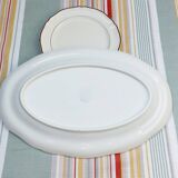 Villeroy & Boch brown scalloped oval serving dish