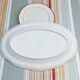 Villeroy & Boch brown scalloped oval serving dish
