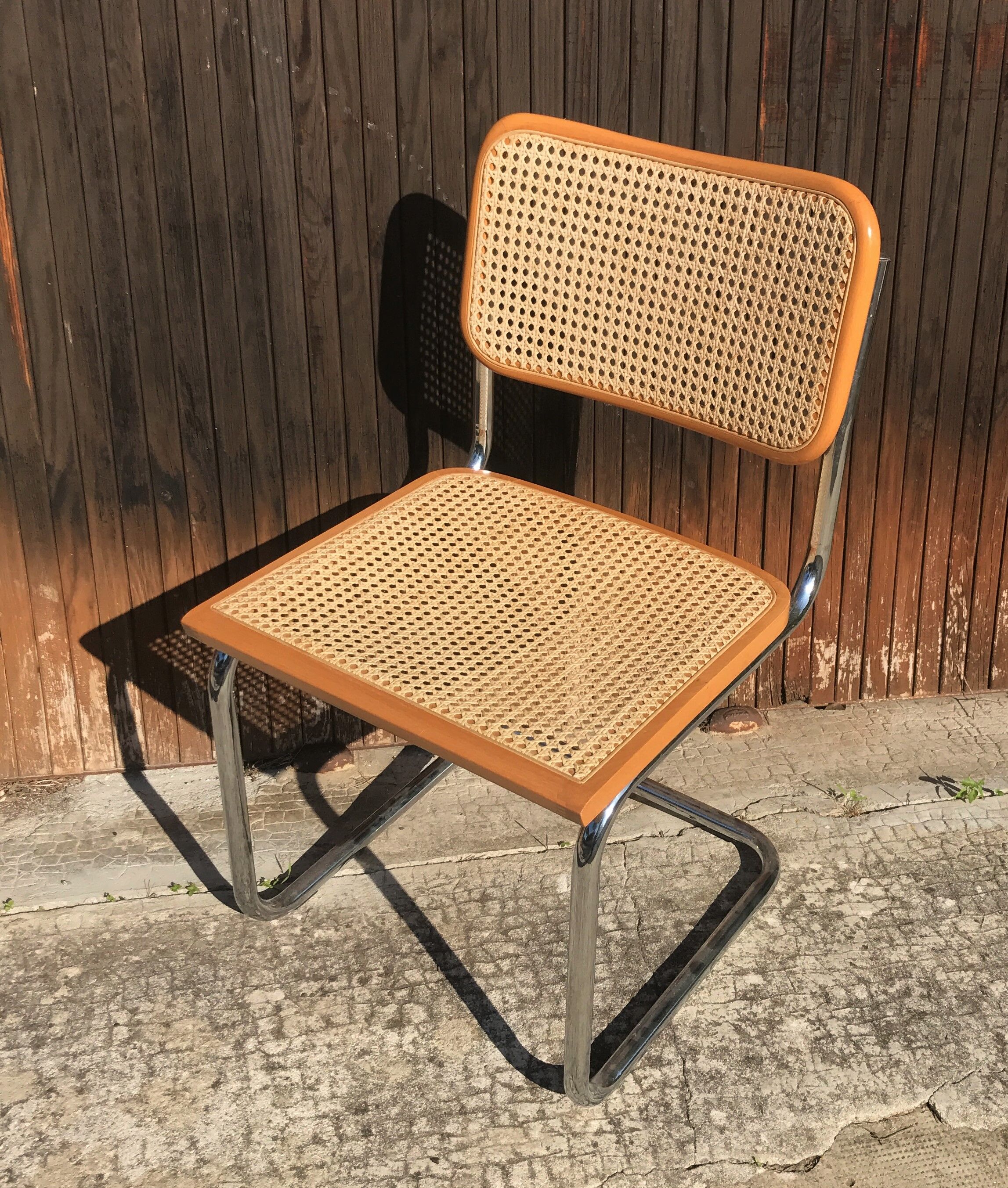 Série de 4 chaises Cesca B32 par Marcel Breuer
