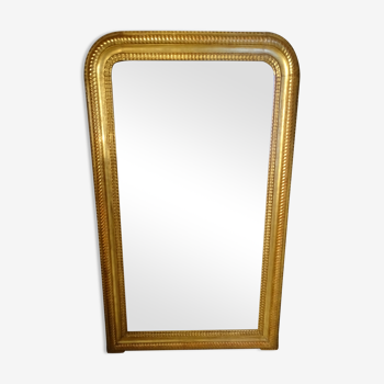 Miroir Louis Philippe en bois doré 154 x 91 cm XIX ème Siècle