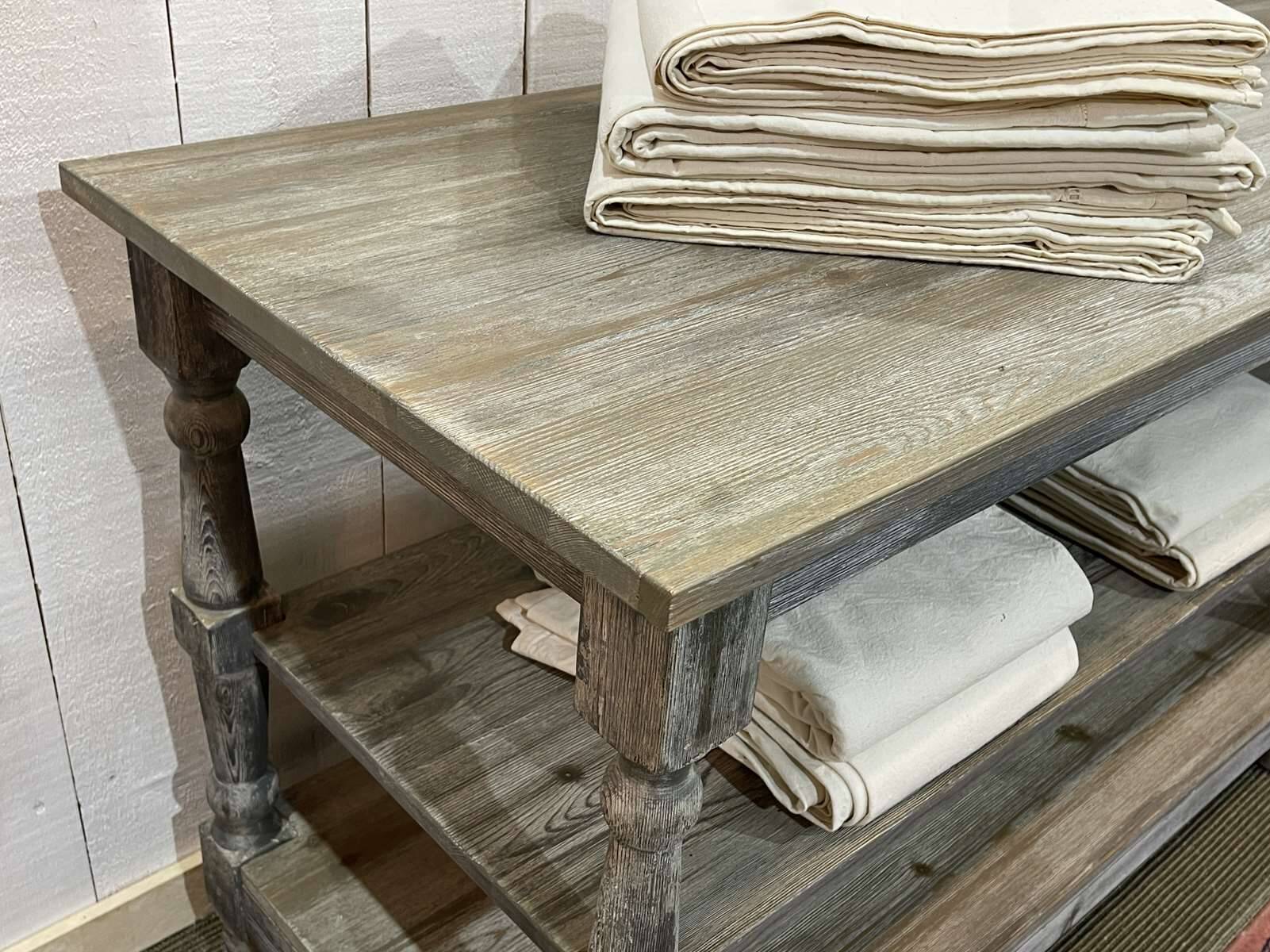 20th century draper's table in fir