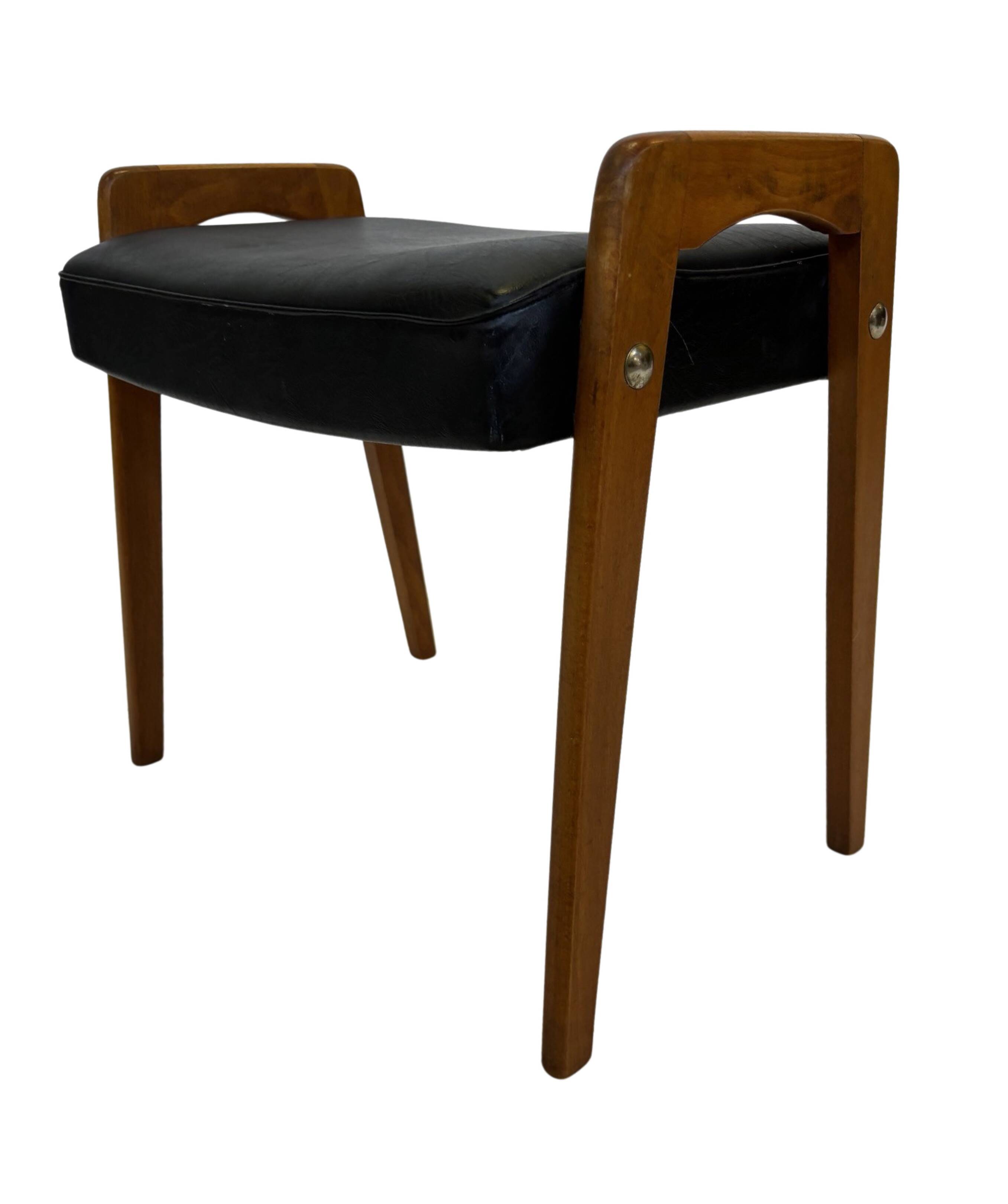 Vintage Footstool Ottoman Danish Design 1960s