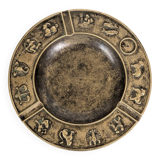 Large brass pocket emptier | Zodiac signs