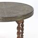 1920's Side-Table with Oak Frame and Brass top