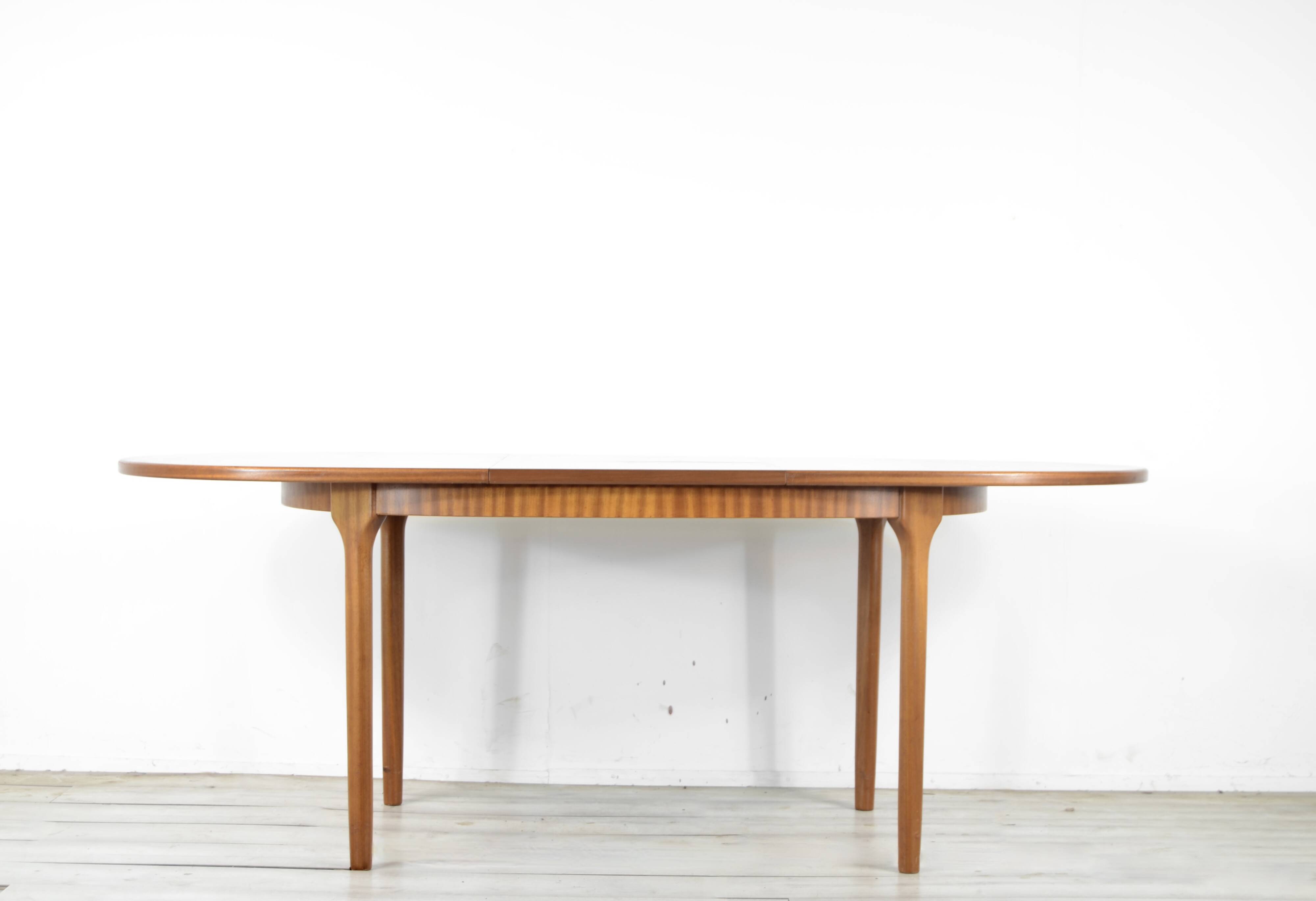 Midcentury Mcintosh oblong teak extending table. vintage modern, Danish
