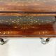 Anglo-Indian teak serving trolley with brass inlays from the 1930s-1940s.