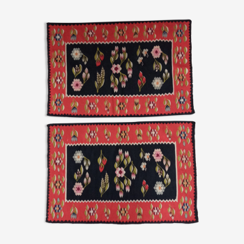 Paire de tapis kilim Moldave