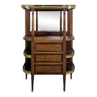 19th-century Louis XVI style mahogany bar