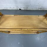 Rattan wall shelf