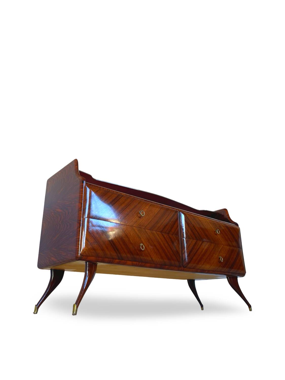 midcentury rosewood chest of drawers.