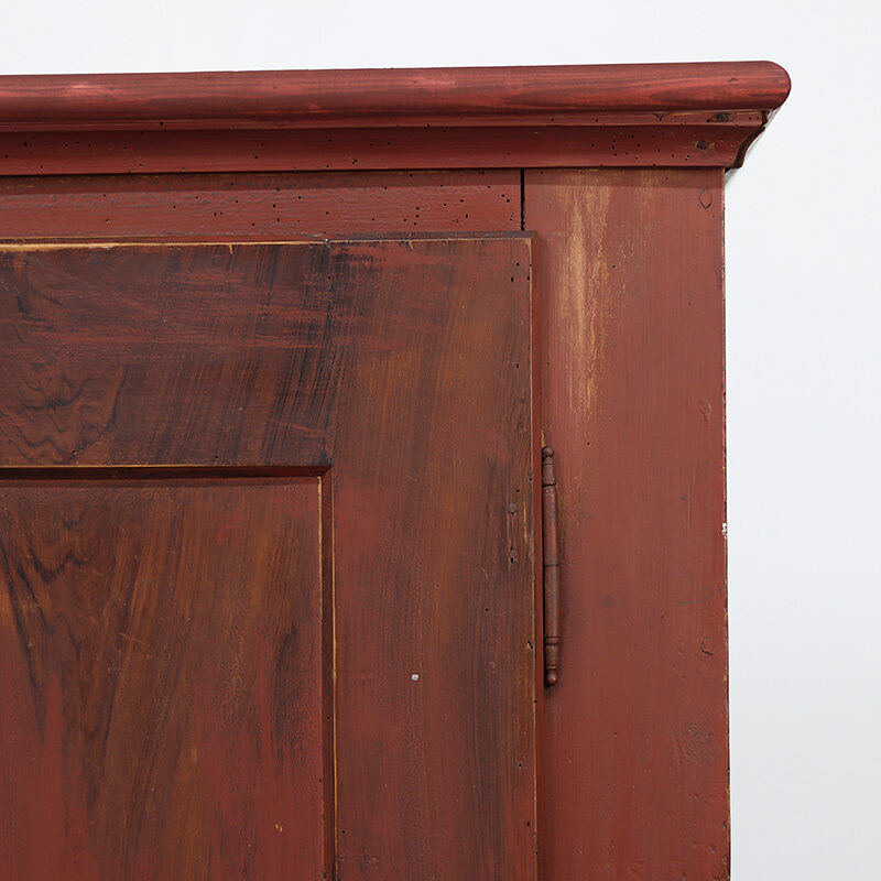 Antique painted kitchen bread cabinet