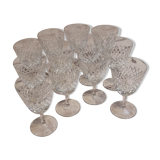 Small crystal wine glasses