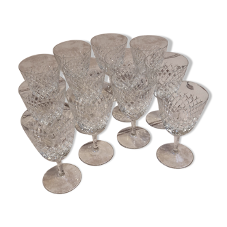 Small crystal wine glasses