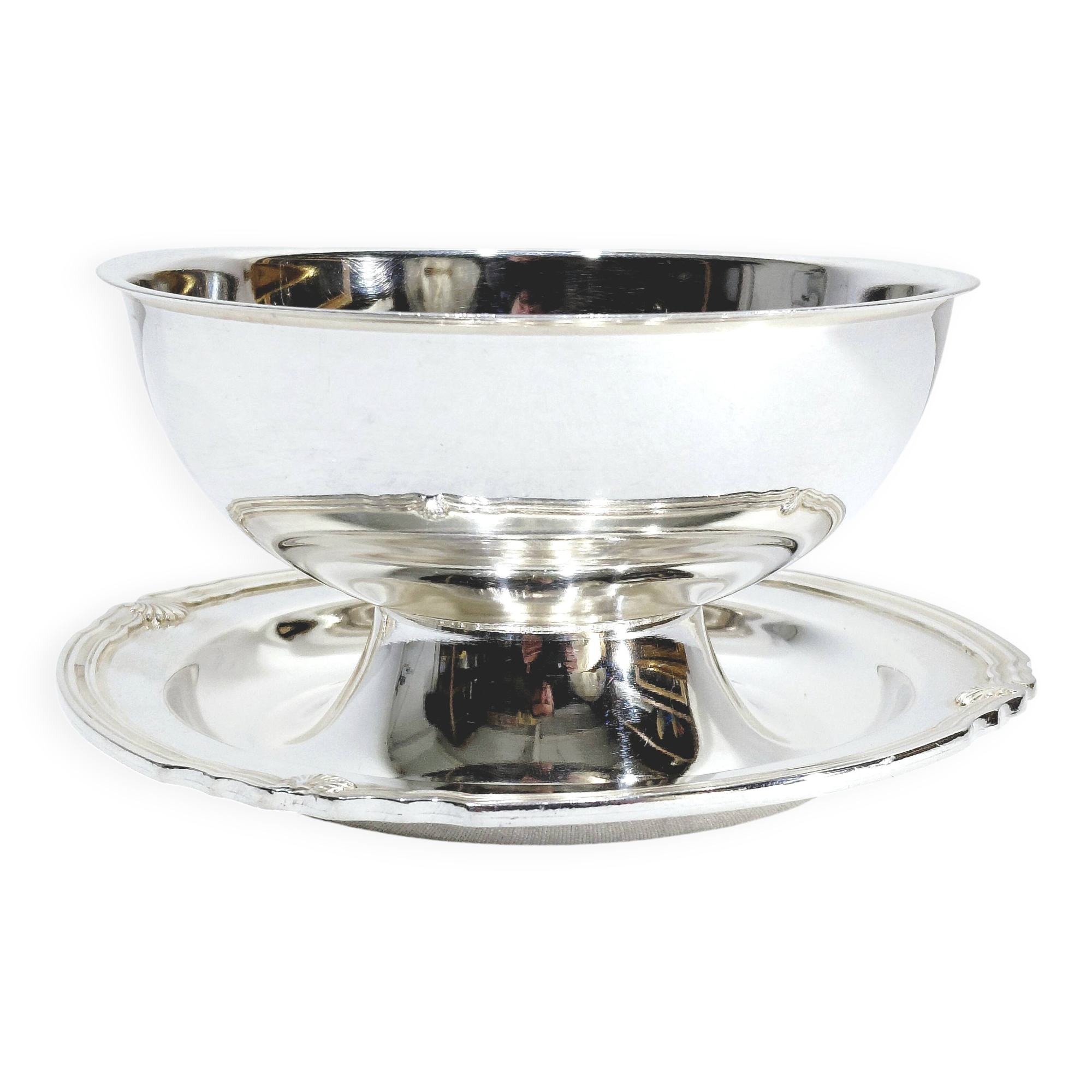 Gallia - silver-plated metal saucepan vendôme model