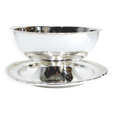 Gallia - saucière en métal argenté modèle vendôme