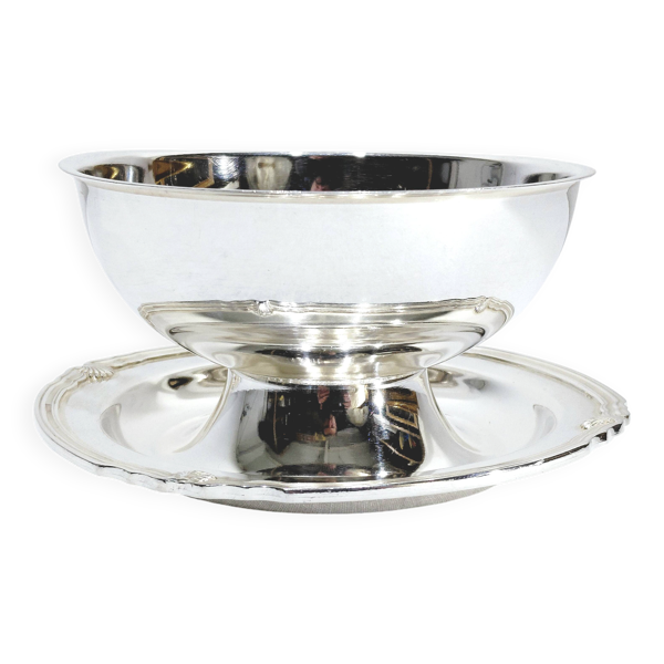 Gallia - saucière en métal argenté modèle vendôme