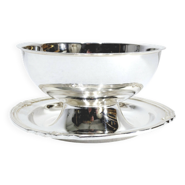 Gallia - saucière en métal argenté modèle vendôme